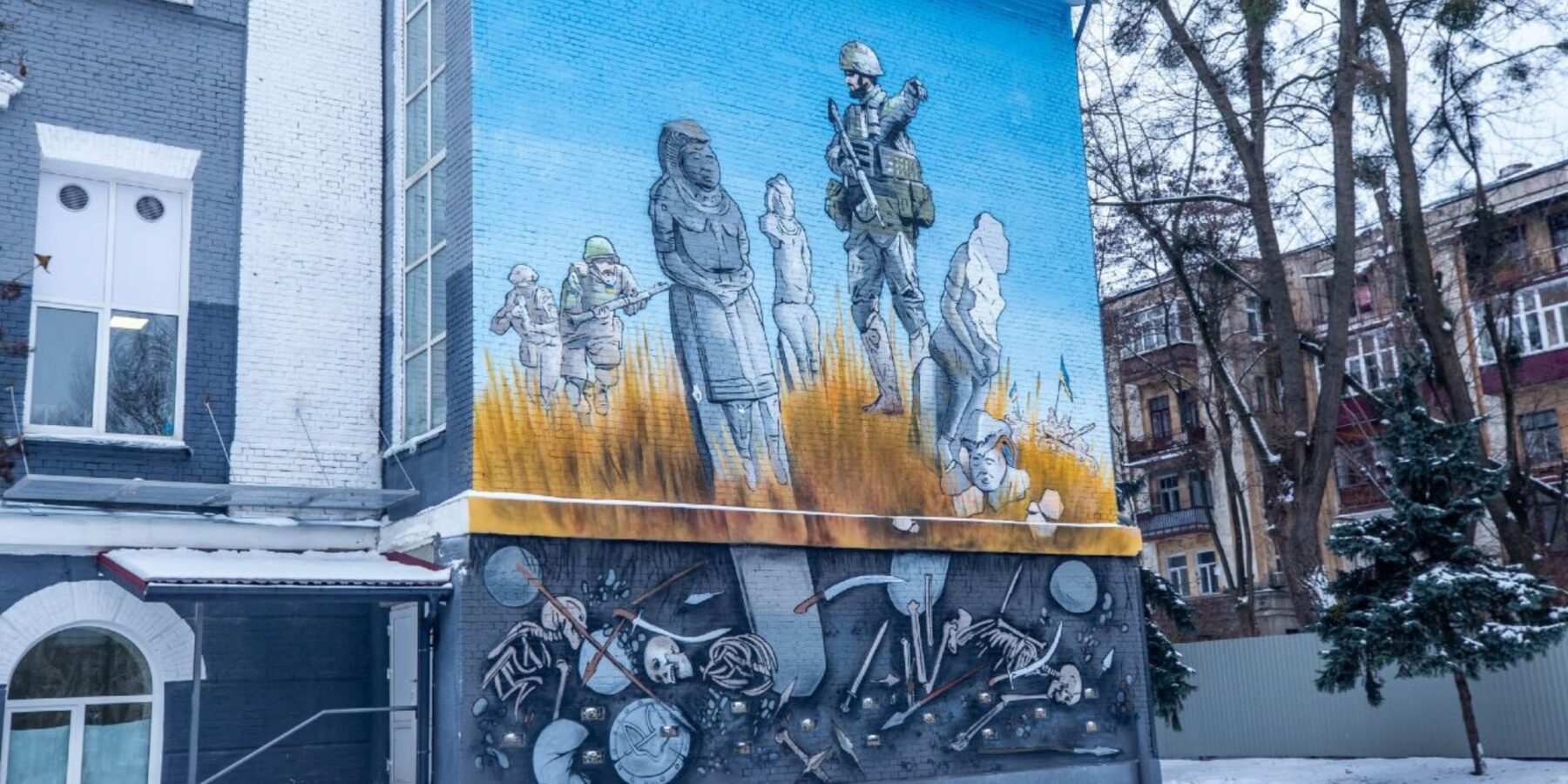 У Києві створили унікальний мурал на честь українських військових