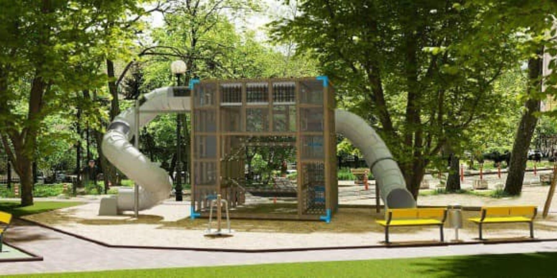 У Києві встановили гігантський СуперКуб для дітей