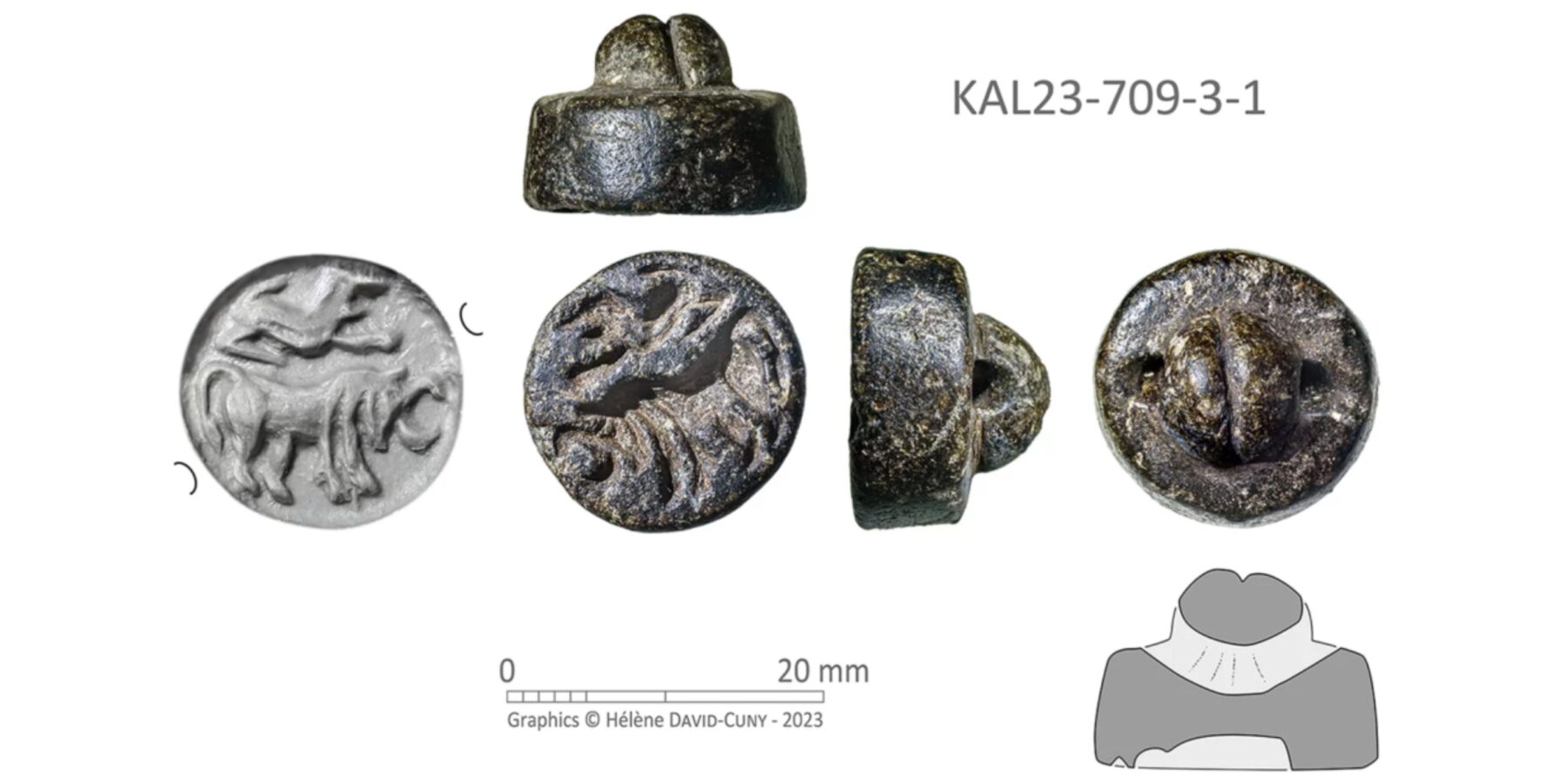 В ОАЕ знайшли печатку ІІІ тисячоліття до нашої ери із зображенням бика та лева