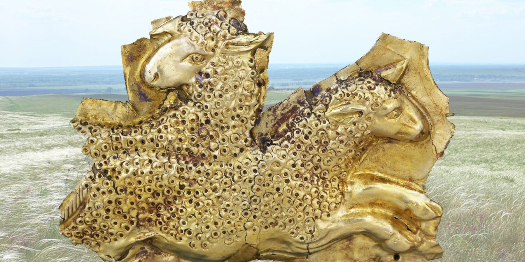 Науковці показали фрагмент скіфської прикраси із зображенням овечок, знайденої в Запоріжжі