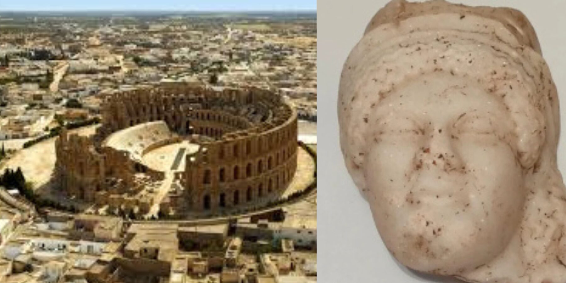 У Тунісі знайшли 2400-річну жіночу маску із мармуру