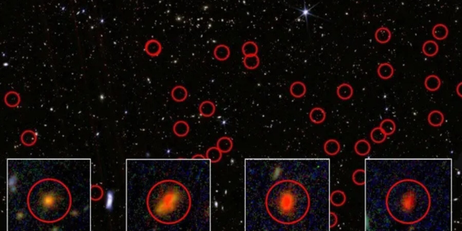 Вчені з використанням космічному телескопу Джеймса Вебба зафіксували загадкові об’єкти