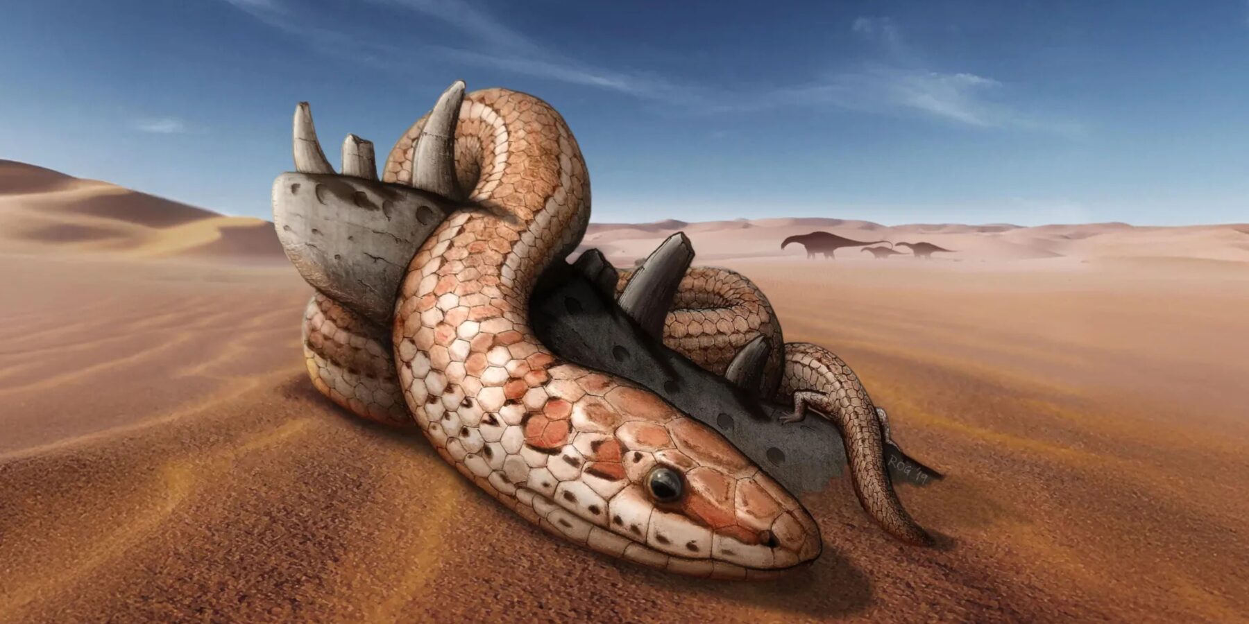 В Аргентині знайшли унікальний викопний скелет змії з ногами