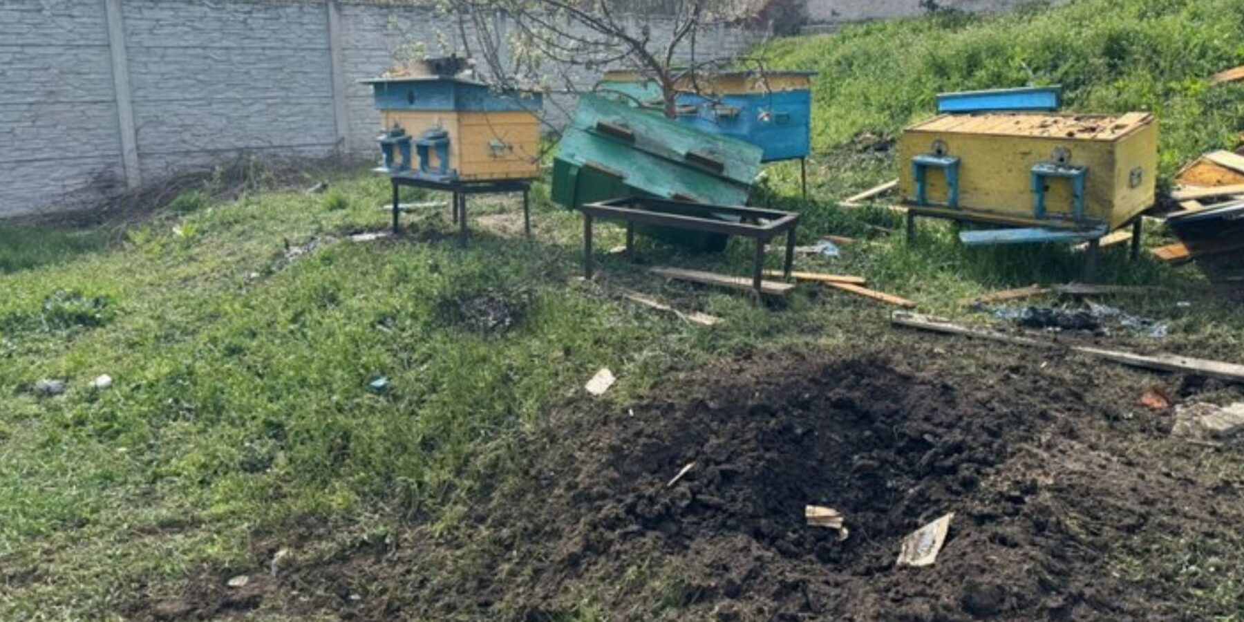 Мужність серед руїни: пасічник на Харківщині відновить своє господарство після атаки дрона